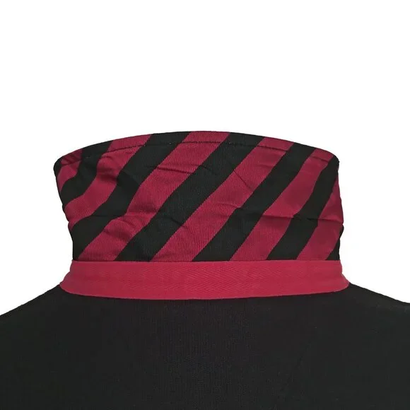 NEW Vintage Tommy Hilfiger Rugby Shirt!Red Black & CremeColorblockStripes